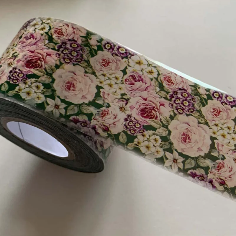 10 наклеек из переводной фольги цветочный узор украшение дизайн Бумажные Обертки