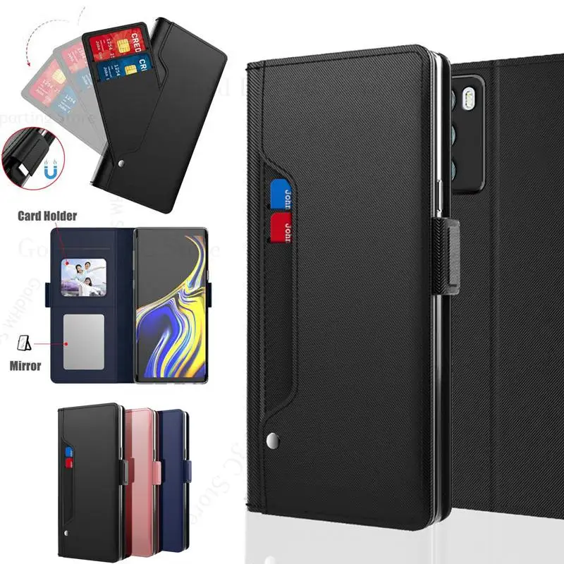 

Magnetic Flip Leather Case For Motorola Edge S30 X30 Capa Card Mirror Wallet Kickstand Cover For Moto G9 Plus G10 Power G Stylus