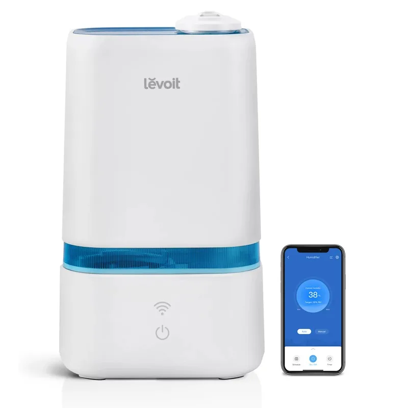 

Smart Ultrasonic Humidifier Classic 200S-RBL for Room, 4L for Bedroom, Cool Mist Vaporizer for Baby and Plants