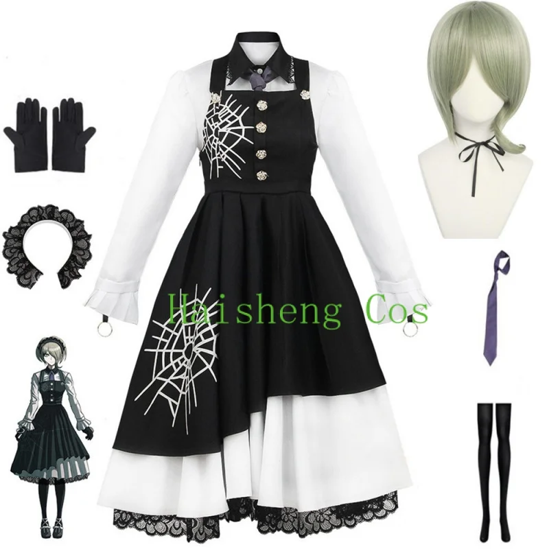 

Парик для костюма «тоджо кируми» из аниме «данганронпа V3», Униформа горничной, одежда для Хэллоуина, карнавала