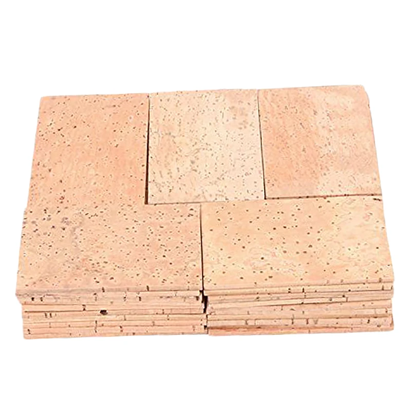 50Pcs Saxophone Neck Cork Sheet 2Mm Soprano Tenor Alto Clarinet Joint Natural Kit