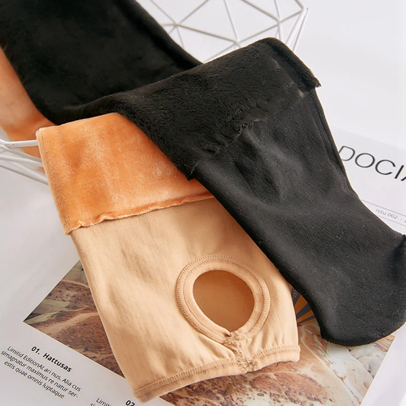 Модные женские зимние теплые плотные колготки эластичные тонкие флисовые