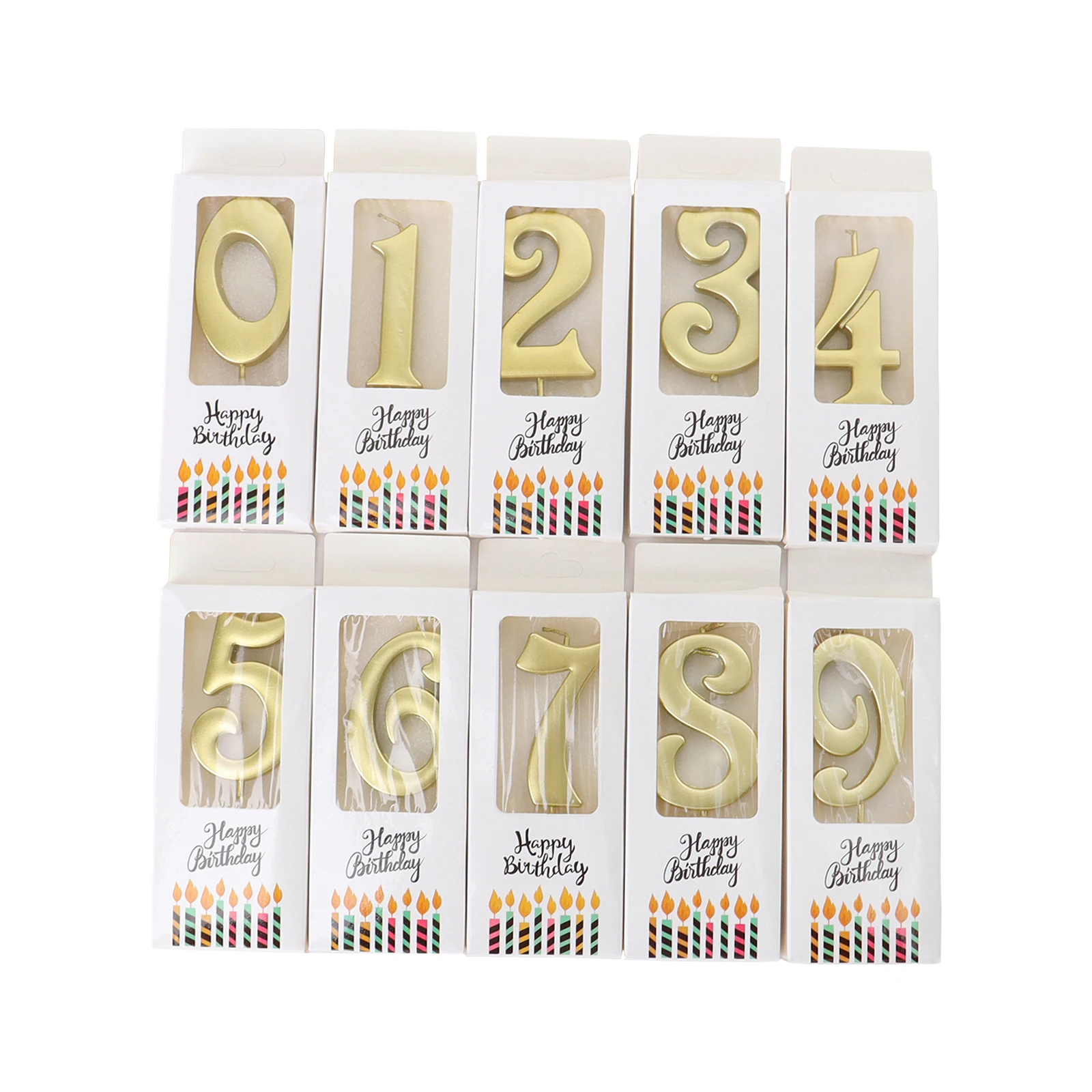 

Number 0-9 Happy Birthday Cake Candles Topper Decor Party Supplies Decor Candles DIY Home Decor Supplies Number Candle