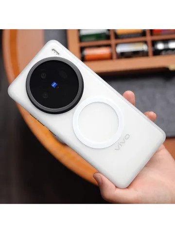 Чехол для vivoX200 Pro, бронированный матовый магнитный чехол для Vivo X 200 Pro, противоударный бампер с беспроводной зарядкой, принципиально
