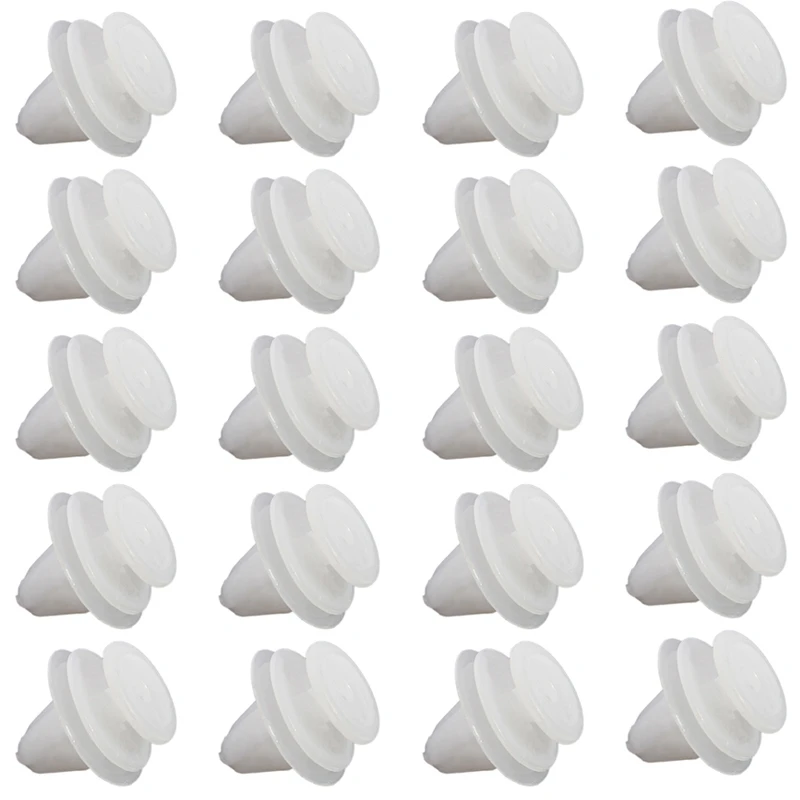 

20X Car Door Panel Mounting Clips White for Peugeot 206 207 1007 307