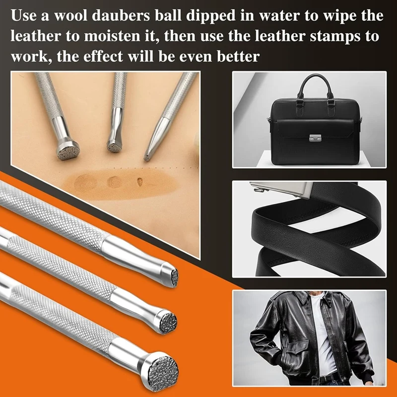 Кожаные штампы 3-й набор штампов специальной формы с шерстяными помпонами