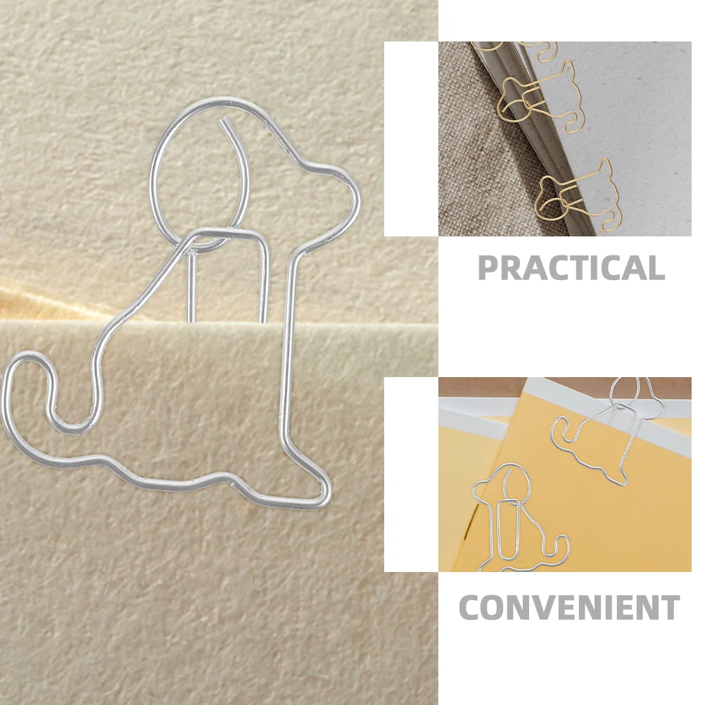 30 шт. скрепки для бумаг собак мини-зажимы изысканный декоративный зажим купюр