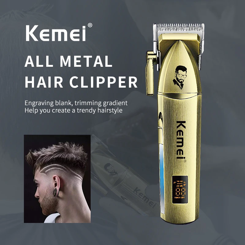 Электрическая машинка для стрижки волос Kemei Профессиональный высокоскоростной