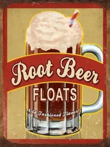 QKIODS металлический знак корневой пиво поплавки Ретро жестяной винтажный алюминий