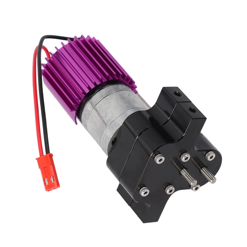 

Upgraded Metal Transfer Gear Box With 370 Motor For Wpl 1/16 4Wd 6Wd Jjrc Q60 Q6(Black)