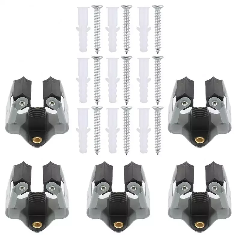 

10/5 PCS/Package Hooks Clip Mop Broom Holder Brush Handle Tool Garden Anger Wall Mounted Rack For Home Bathroom Mop Clip