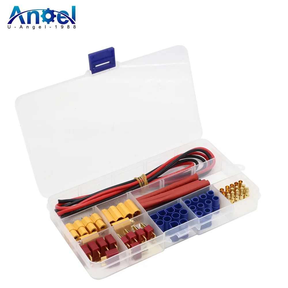 Термоусадочные трубки Deans EC3 XT60, штекер/гнездо, 16awg, силиконовый провод, термоусадочные трубки для радиоуправляемых FPV дронов, автомобилей, аккумуляторов Lipo, 1/2/5 комплектов Термоусадочные трубки Deans EC3 XT60, штекер/гнездо, 16awg, силиконовый провод, термоусадочные трубки для радиоуправляемых FPV дронов, автомобилей, аккумуляторов Lipo, 1/2/5 комплектов