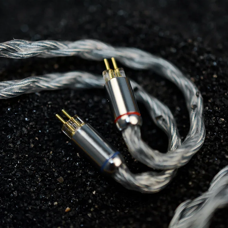NiceHCK BlueCat HIFI аудиофил кабель 2% посеребренный серебристый медный сплав