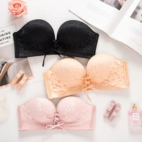 women bra wire free sexy push up invisible bras dress wedding dress invisible underwear female lace brassiere strapless b cup