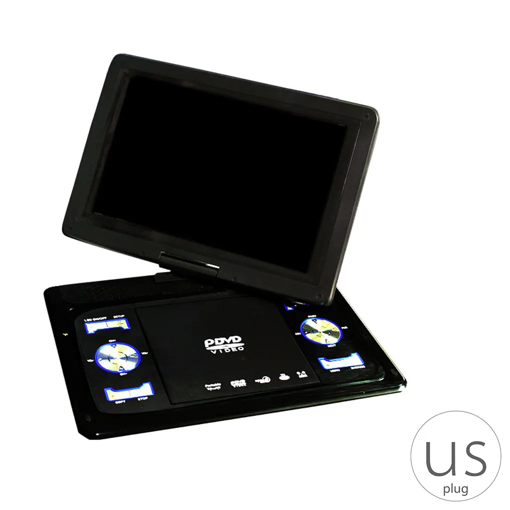 

13 9 Portable DVD Player AV Input Output Cable Wireless TV Signal Receiving USB Port Video Player US Plug