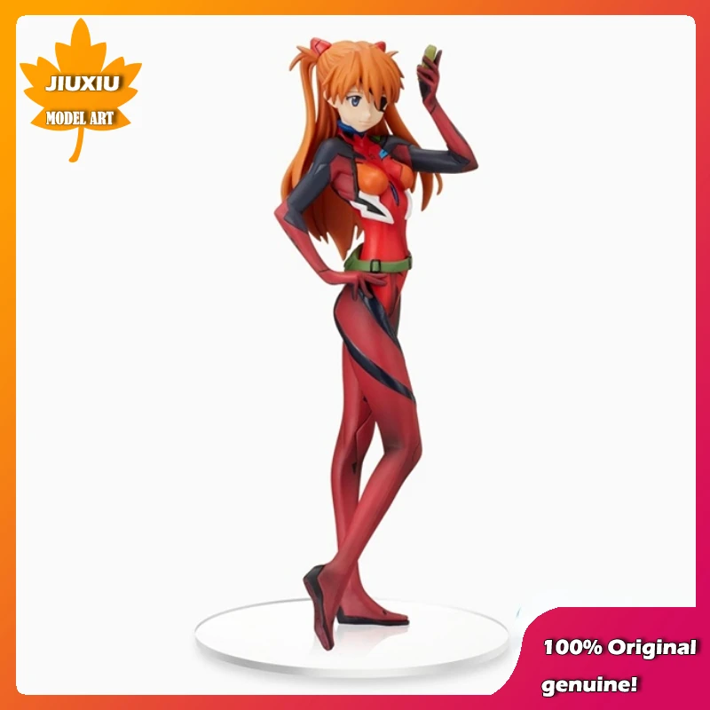 100% оригинал: Asuka Langley Soryu тестовая одежда версия 23 см ПВХ фигура аниме модели