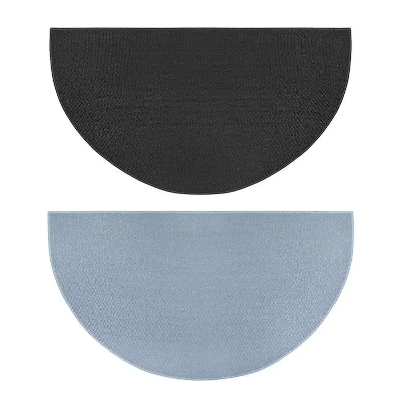 

Fireplace Mat Heat Insulation Flame Retardant Semi-circular Foot Pad For Home Non-slip Fireproof Hearth Rug For Home Decor