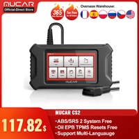 mucar cs2 obd2 bluetooth engine code reader diagnostic tester automotive tool professional reset service scanner for car