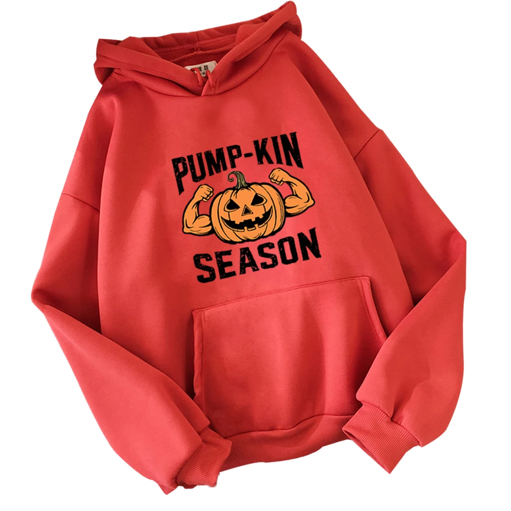 Весенне-летняя Толстовка с длинным рукавом и принтом тыквы для мужчин женщин 2024