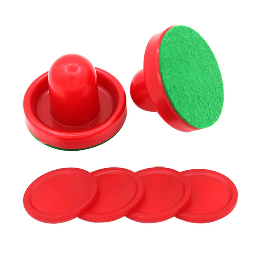 

8pcs 96mm Air Hockey Pushers Pucks Replacement for Game Tables Goalies Header Kit Air Hockey Equipment Accessories (Red)