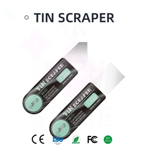 Ультратонкий 0,2 мм оловянный шпатель, скребок для реболлинга BGA, ремонт мобильного телефона, лезвие для удаления клея для трафарета BGA, ручные инструменты для реболлинга