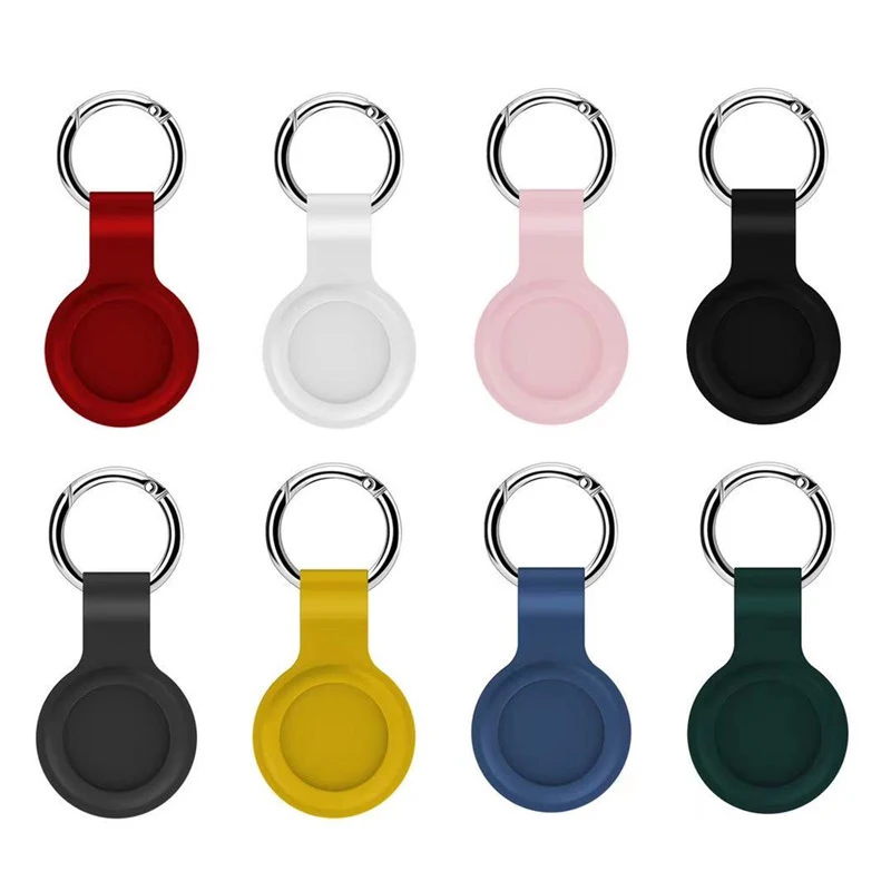 

Silicone Protective Sleeve Cover For Apple Airtags tracker Keychain Anti-scratch Case For AirTag Locator Protective Accessories