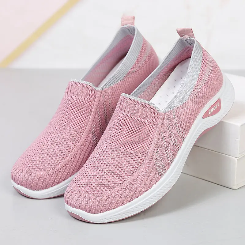 Women's Summer Flat Canvas Casual Shoes Cloth Woven For Breathable Sneakers Light Slip on Loafers Shoes Women Zapatillas Mujer