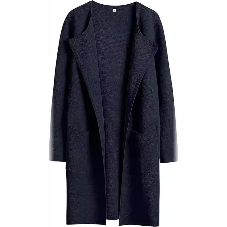 2023 autumn and winter TEMU. European American women's clothing. New fashion lapel woolen coat top women
