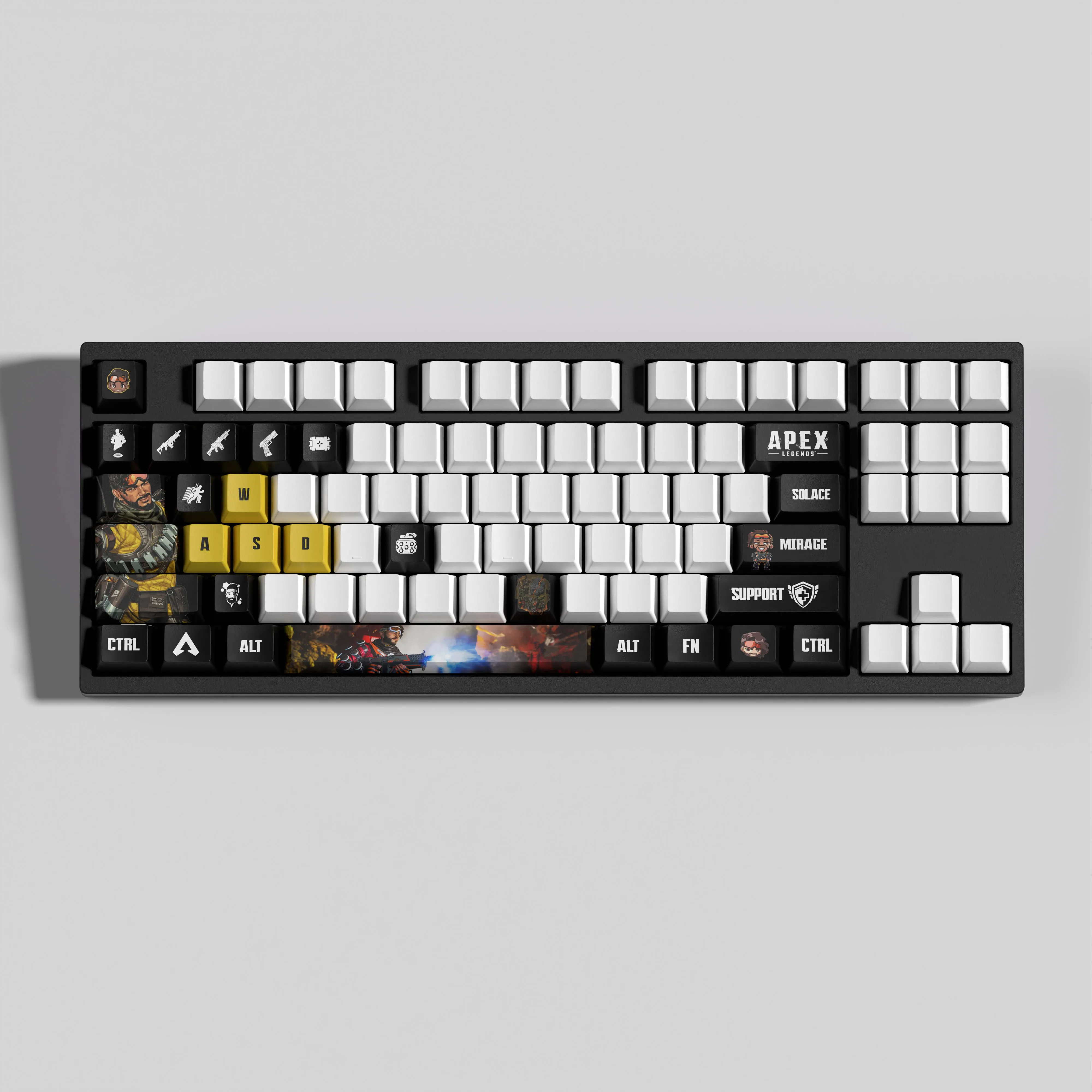Колпачки для клавиш MIRAGE KEYCAPS APEX 29KEYCAPS OEM-профиль Apex Legends механической клавиатуры