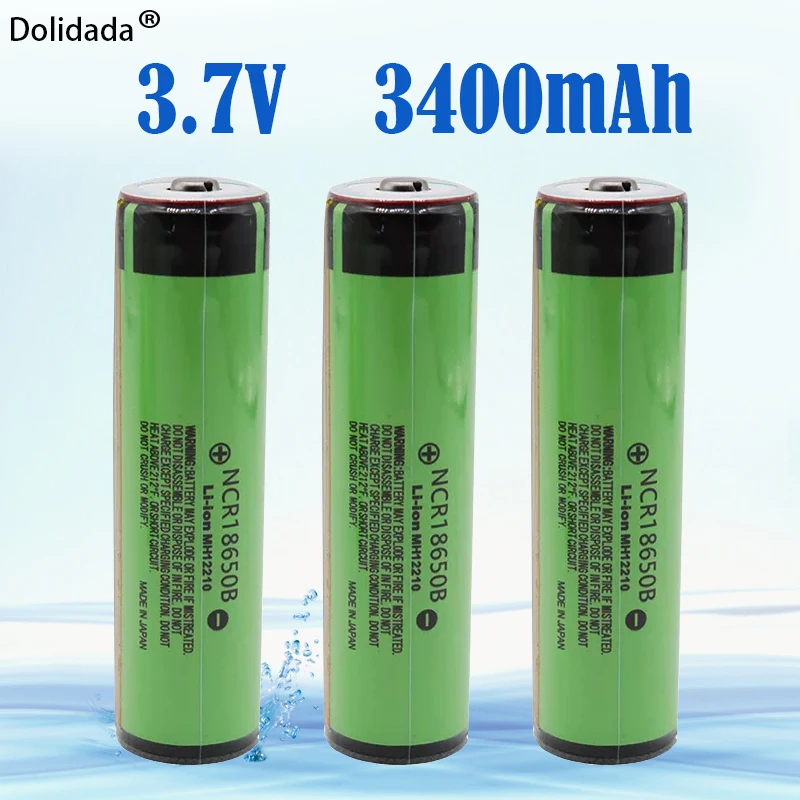 

New Original Protected 18650 NCR18650B Rechargeable Li-ion battery 3.7V With PCB 3400mAh For Flashlight 18650 batteries use
