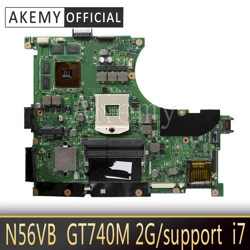 

N56VB материнская плата для Asus N56VM N56VB N56VV N56VZ материнская плата для ноутбука REV2.0 N56VB GT740M GT650M поддержка I7 оригинал