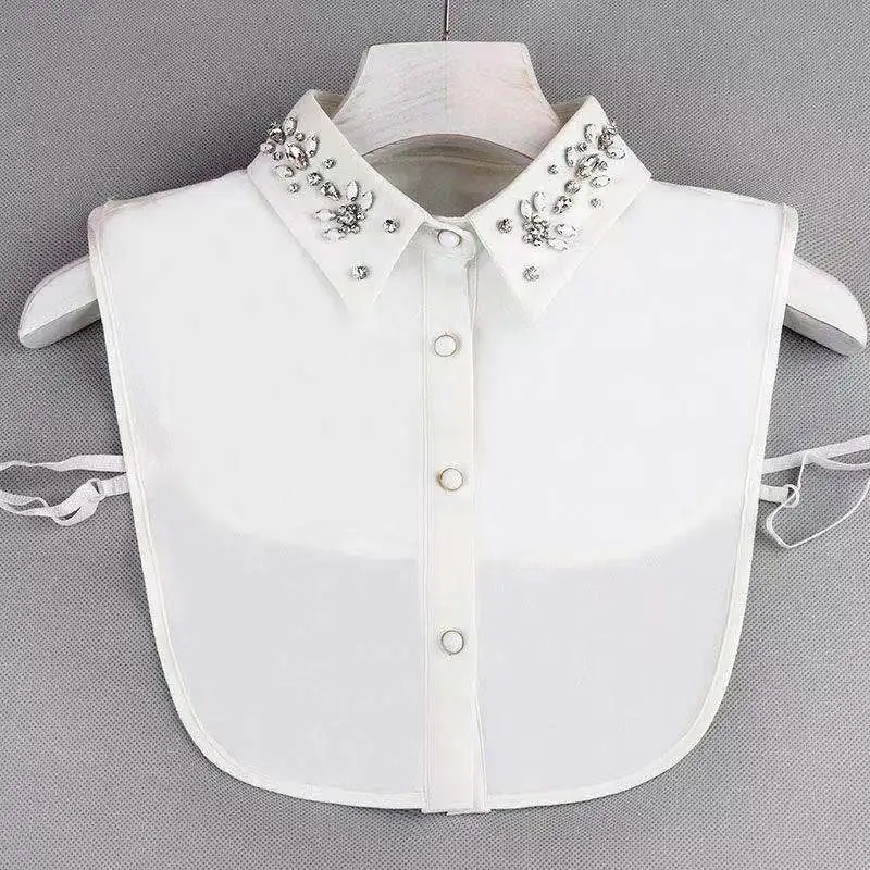 58 Styles Fake Collar For Shirt Detachable Collars Solid Shirt Lapel Blouse Top Men Women White Girls Top Clothes DropShipping images - 6