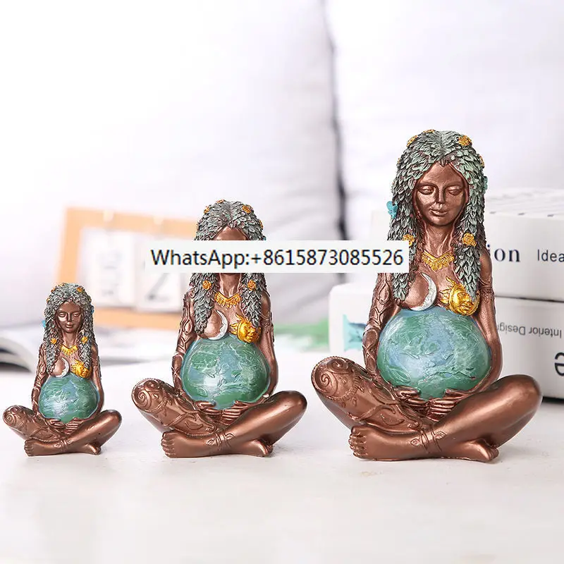 

Earth Mother Resin Ornament Crafts Earth Mother Statue Art Goddess Statue Desktop Earth Mother God