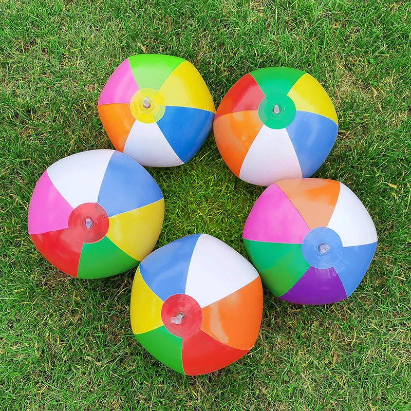 

1p Color Inflatable Beach Balls 25cm Swimming Pool Party Water Game Tools Beach Sports Children's Fun Toys Children Holiday Gift