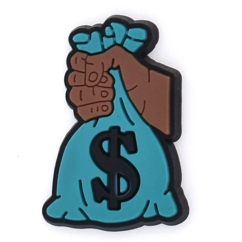 Wholesale Shoe Charms Decorations Fits for Crocs Accesorios 100 Pack money Girls Kids Women Christmas Gifts Birthday Party Pins