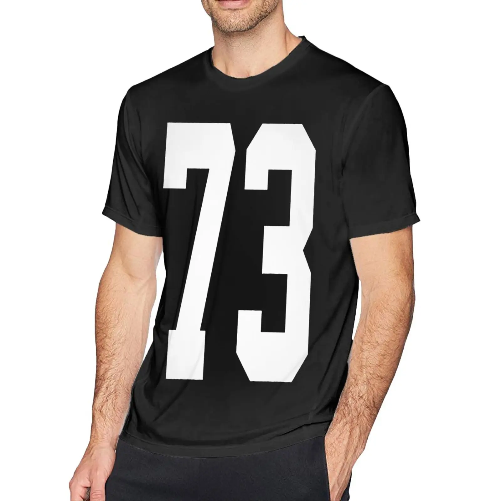

Командная форма Джерси номер 73, Мужская футболка на день рождения, Мужская одежда, винтажная Мужская одежда, футболка, Мужская футболка для ...