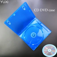 yuxi 10pcs portable ultrathin standard dvd case cd package portable cd storage organizer box cases