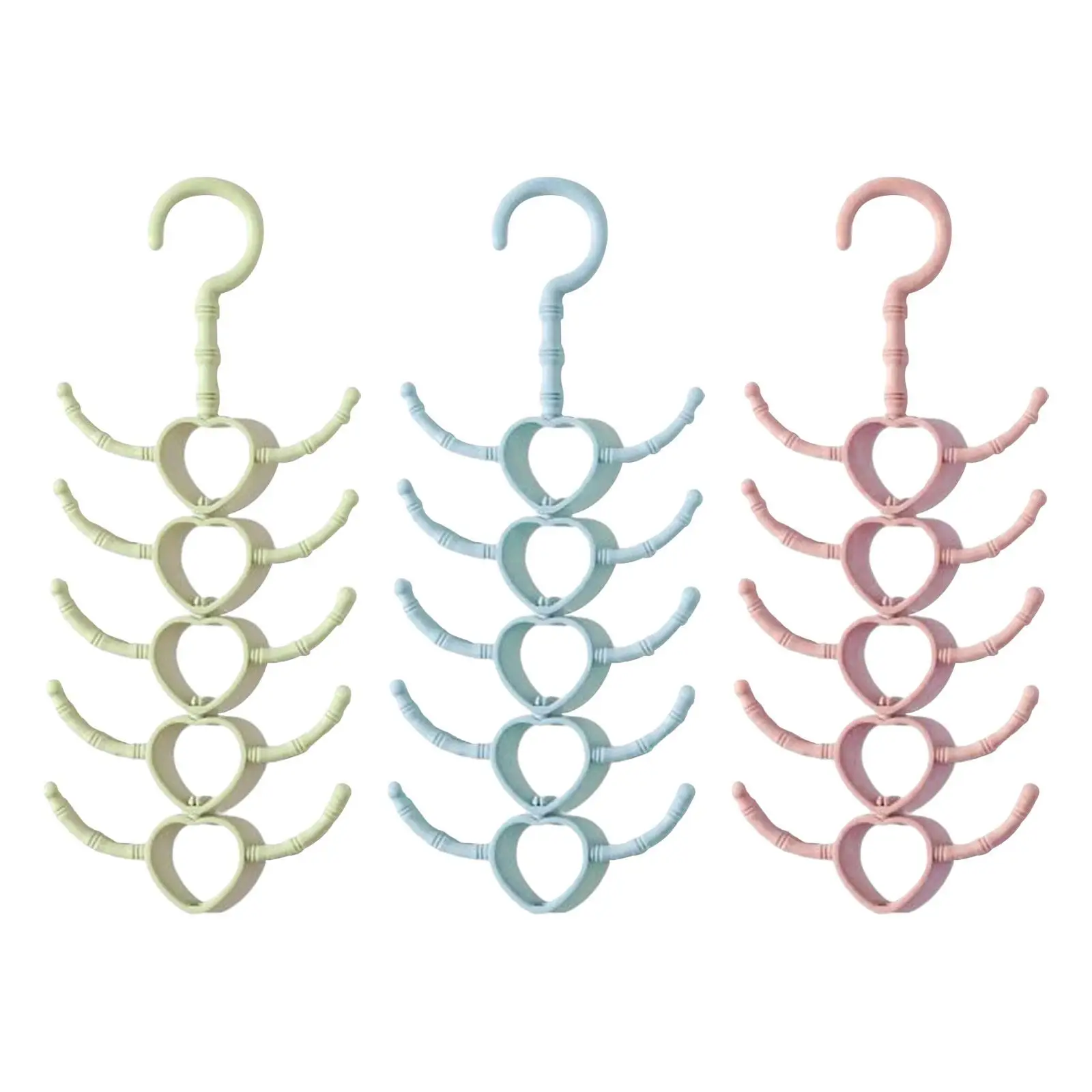 

Belt Hooks with 10 Claws Space Saving Multifunctional Belt Tie Hook Organiser for Ties Hats Belts Scarves Closet Storage