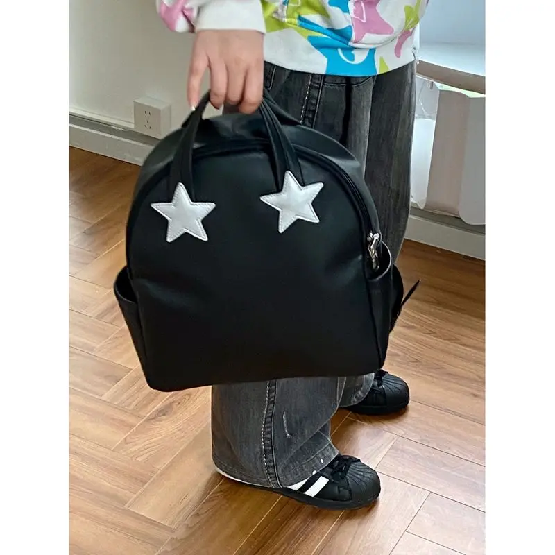 

Y2k Aesthetic Fashion Streetwear Office Lady Handbag High-capacity Star Women Backpack Vintage Casual Punk Preppy Schoolbag