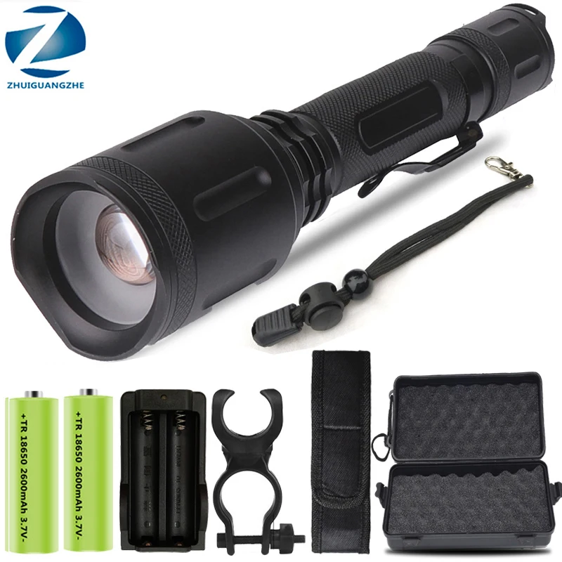 

Led Flashlight XHP70.2 The Most Brightess Adjustable Aluminum Zoom Waterproof IPX6 Power 2pcs 18650 Battery Torch Lantern