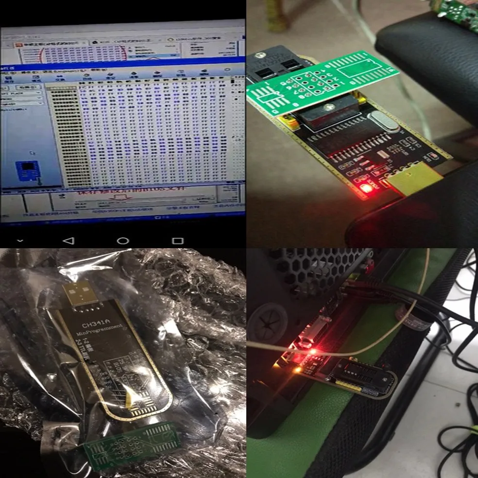 CH341A 24 25 серия EEPROM Flash BIOS USB программатор модуль для 93CXX / 25CXX 24CXX