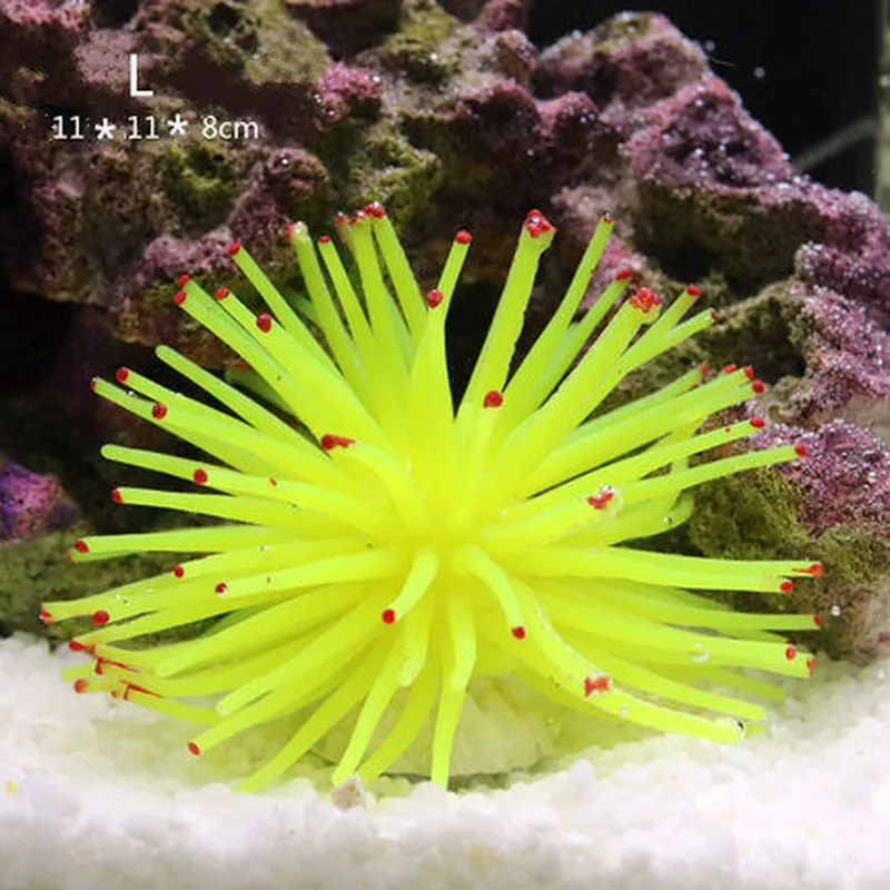 Аквариумные украшения силиконовые коралловые анимоны для аквариума морских