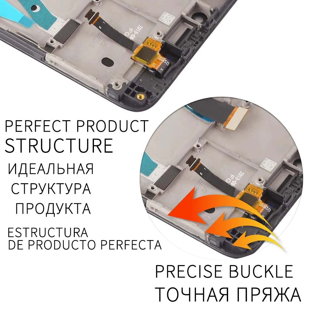 Дигитайзер сенсорного ЖК-экрана в сборе с оригинальной рамкой для Xiaomi Redmi 4X 4A -