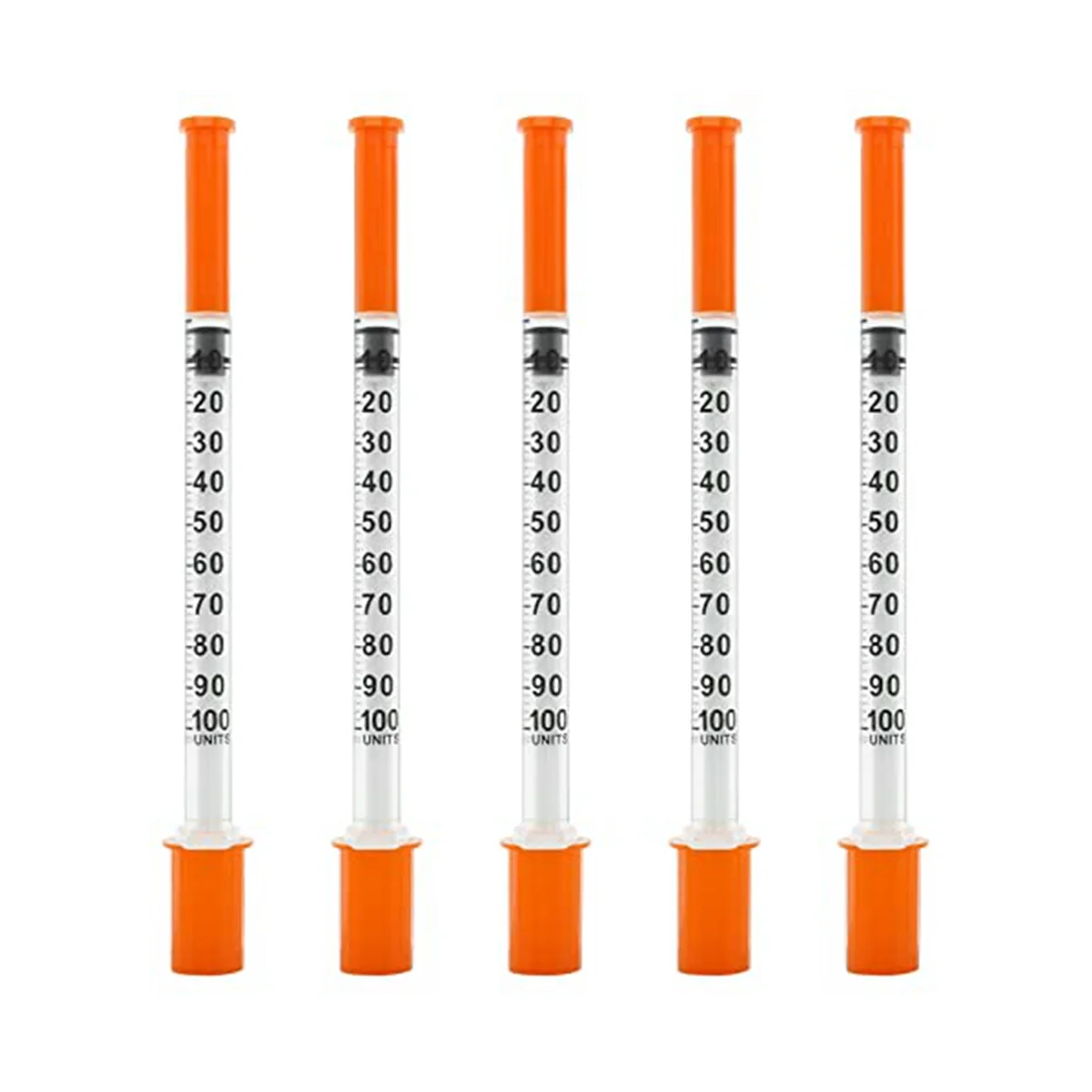 

Insnlin Syringe with Needle 30G 1Ml/Cc 1/2-Inch (13Mm) Individually Sealed,Pack Of 100