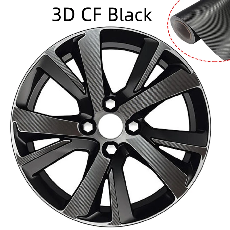 3D 4D Черная защитная пленка из углеродного волокна предварительно разрезанные