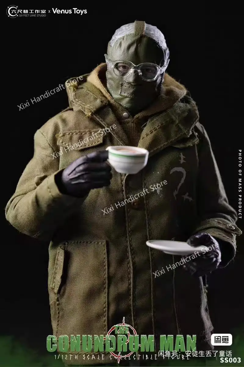 Фото В наличии: Оригинальная коллекционная фигурка Venus Toy SS003 Riddler, масштаб 1/12, 6 дюймов, полностью подвижная, коллекционная модель, игрушка, подарок. №3