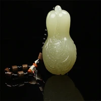 hot selling natural hand carved cyan white jade rich cabbage necklace pendant fashion accessories men women luck gifts