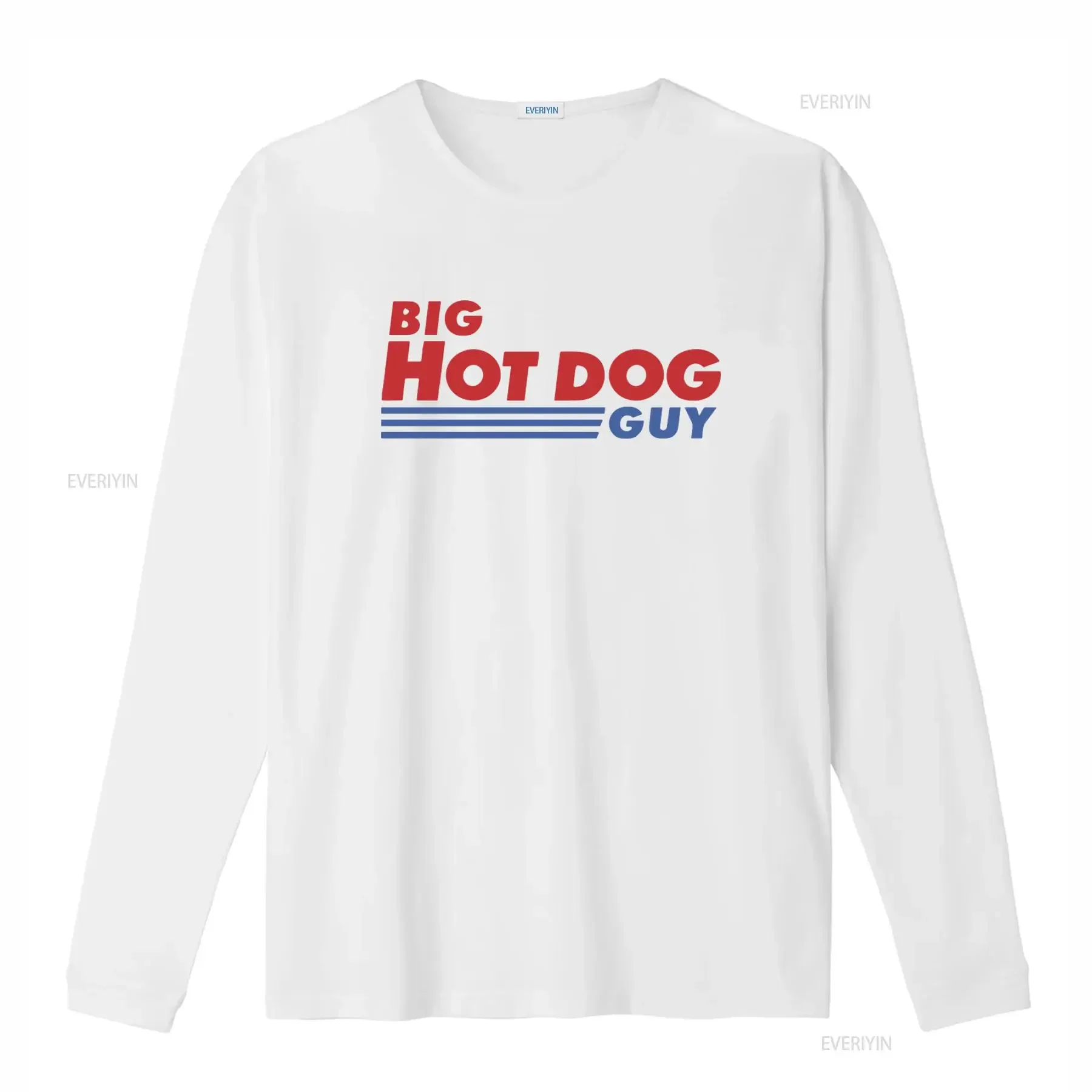 Фото Футболка Big Hot Dog Guy с забавным мемом, винтажная, с эффектом потертости, для повседневной носки, универсальная, с графическим принтом №4