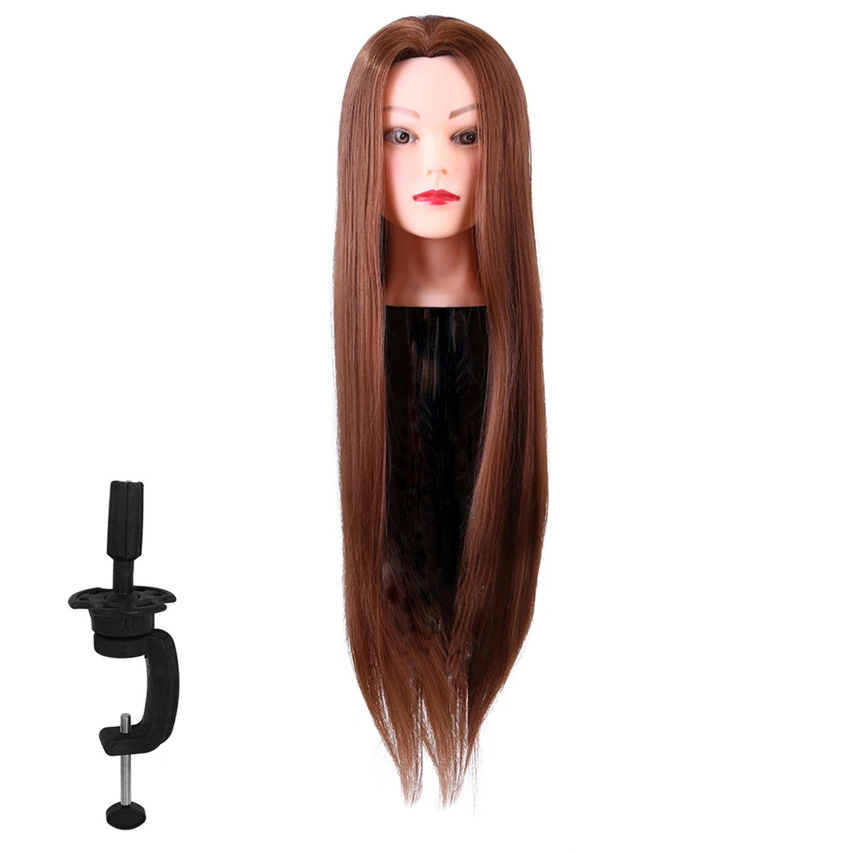 

Synthetic Fiber Mannequin Head Hairdresser Training Head Cosmetology Doll Head