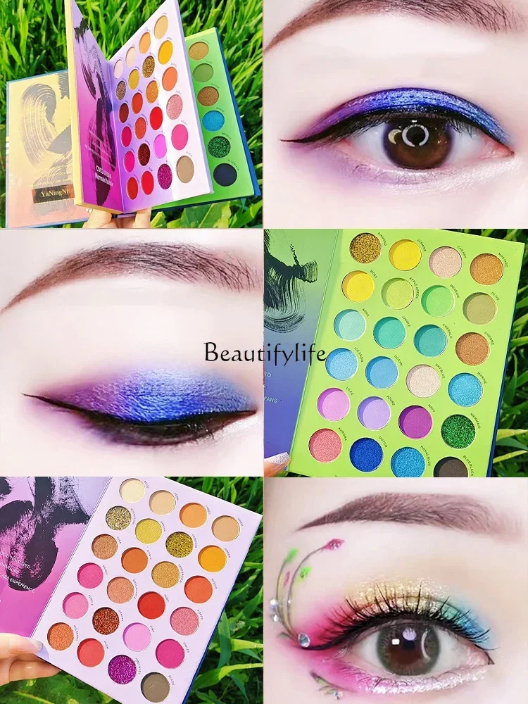 Специальный тени для век 72 цвета пластина синий зеленый Большая полный набор